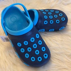 Blue and black kid crocs(not brand)